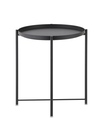 home24 Beistelltisch Amicus in Schwarz