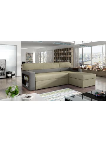 MF Design Narkos Recamiere Rechts in Taupe -  (L) 160 x (B) 250 x (H) 85 cm