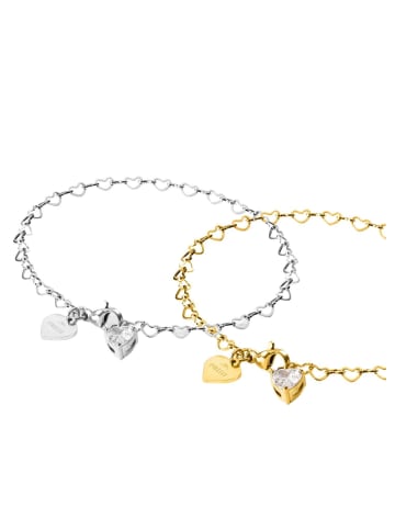PURELEI Armband-Set Endless Love Bicolor/ Gold/Silver