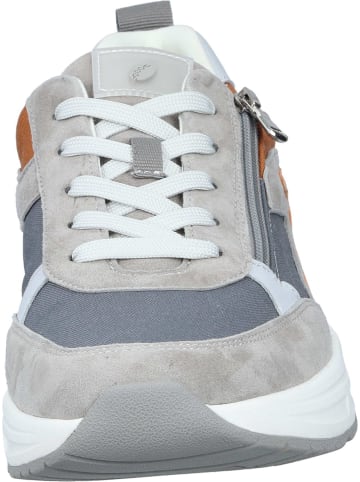 WALDLÄUFER Schnürschuhe in grau/orange