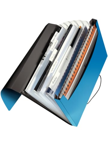 Leitz Fächermappe Solid A4 PP mit 6 Fächern hellblau