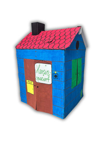 bibabox Pappspielzeug "Das große Papphaus" in Weiß 