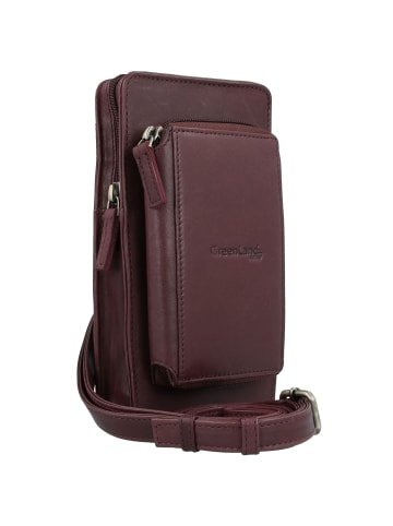 Greenland Nature Nature Soft Handytasche Geldbörse Leder 11 cm in bordeaux