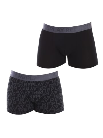 Replay Underwear 2er-Set: Boxershorts in Black