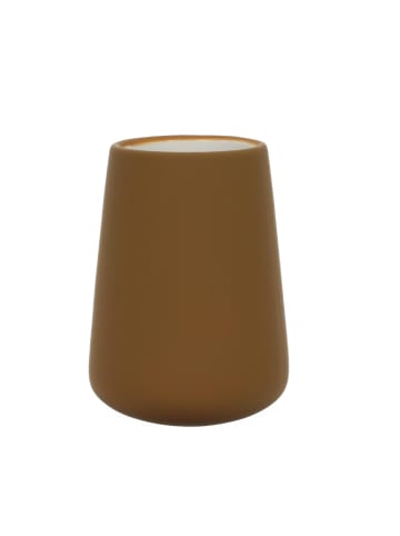 5five Simply Smart Zahnputzbecher COCON, Keramik in Senfgelb, Ø 8,3 x (H) 11,4 cm