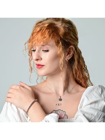 Adeliás Unisex Anhänger – Münze Anhänger aus Edelstahl in silber