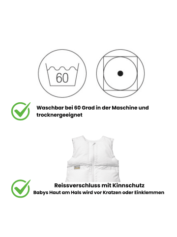 Kinderhaus Blaubär ARO Artländer Daunenschlafsack TOP in Honigwabe