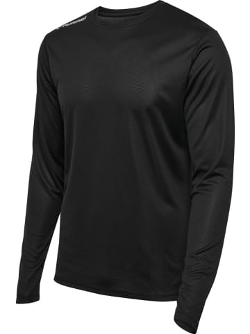 Hummel T-Shirt "Hmlrun Jersey L/S" in Schwarz