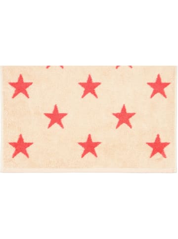 Cawö Cawö Handtücher NEW STARS Sterne groß 6260 beige/pink - 32 in beige/pink - 32