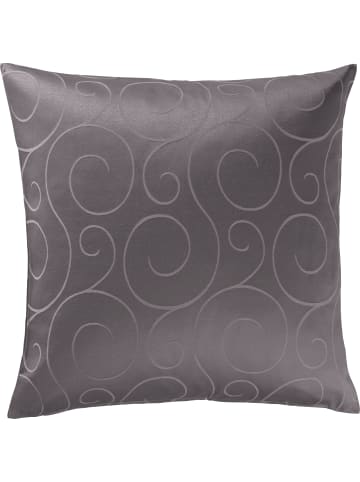 Erwin Müller Jacquard, Baumwollmischung Kissenhülle Oberhausen in anthrazit