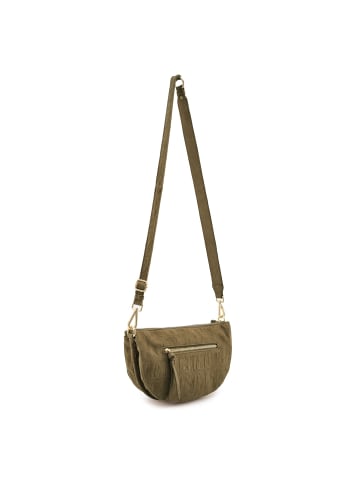 FREDs BRUDER Velvet Wild Umhängetasche Leder 28 cm in khaki