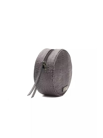 Pompei Donatella Grau Leder Damen Umhänge- Tasche