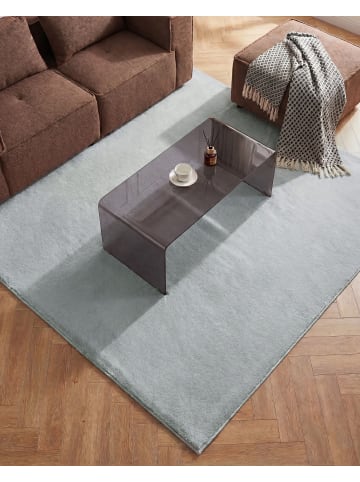 Beliani Schaffell VANTIRA in Grau - (W) 160 x (L) 160 cm