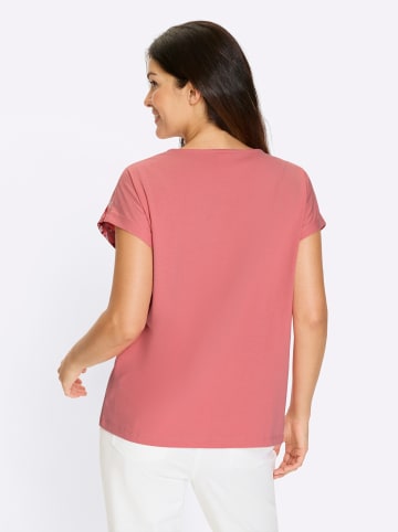 Sieh an! Kurzarmshirt in flamingo-erdbeere
