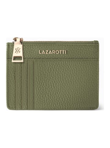 Lazarotti Bologna Leather Schlüsseletui Leder 11,5 cm mit Air Tag Fach in olive