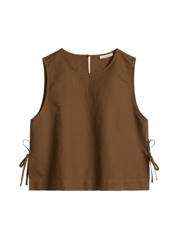 Marc O'Polo DENIM Blusen-Top boxy in Umbra Brown