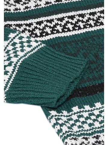 Jalene Damen Strickjacke in Dunkelgrün