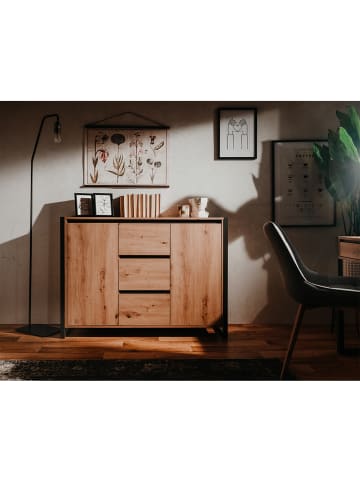 CALICOSY Sideboard DENVER in Eichenholz - (W) 120 x (H) 88 x (L) 40 cm