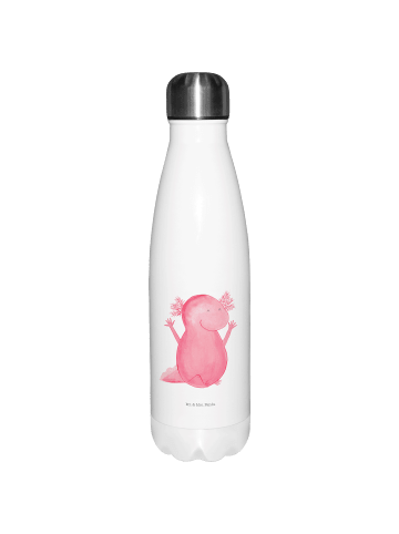 Mr. & Mrs. Panda Thermosflasche Axolotl Hurra ohne Spruch in Weiß