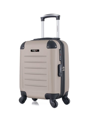 BlueStar Handgepäck Koffer OPERA in Beige (26L)
