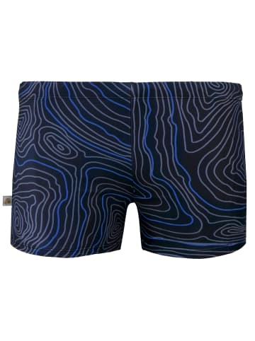 GUGGEN MOUNTAIN Badehose Linien in Blau