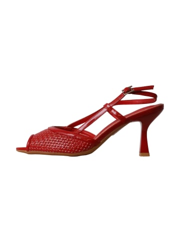 Poti Pati Supermodische Pumps mit Absatz Rot