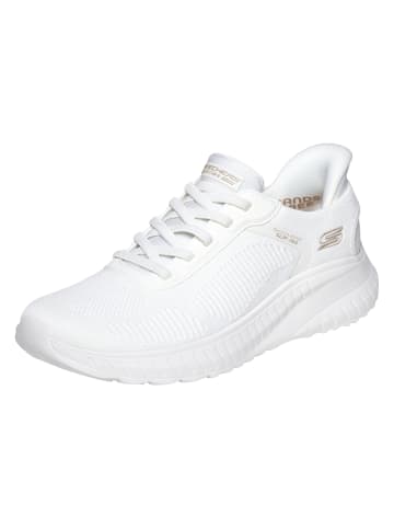 Skechers Slip-Ins: BOBS Sport Squad Chaos in Weiß