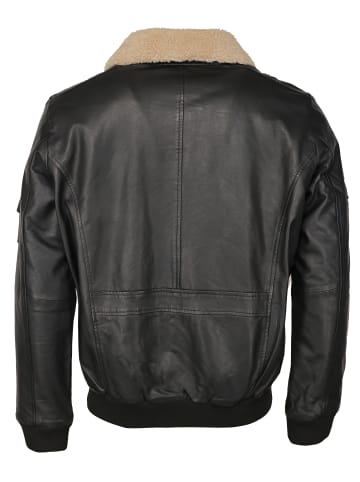 TOP GUN Lederjacke TG20193144 in schwarz