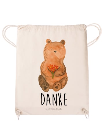 Mr. & Mrs. Panda Stoffbeutel Bär Dankbar mit Spruch in Creme