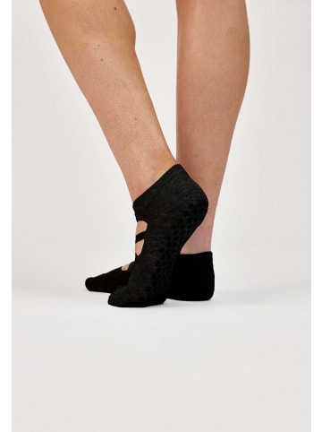 SNOCKS Pilates Socken mit Riemchen in Mix (Schwarz/Grau)