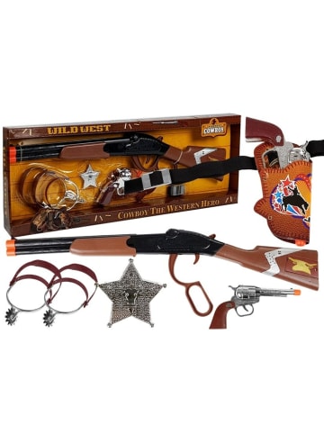 Wisam Cowboy Set Lever Action Gewehr Colt Revolver Sheriff Abzeichen
