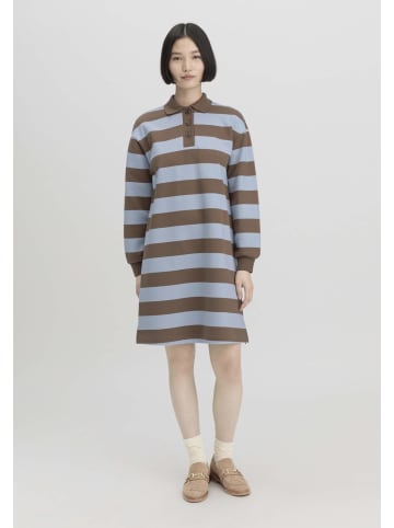 Hessnatur Sweat Kleid Streifen Relaxed in camel