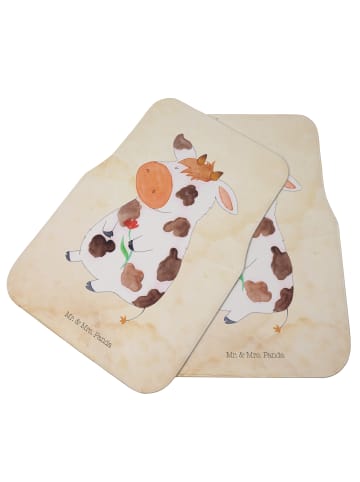 Mr. & Mrs. Panda Auto Fußmatte Kuh ohne Spruch in Vintage