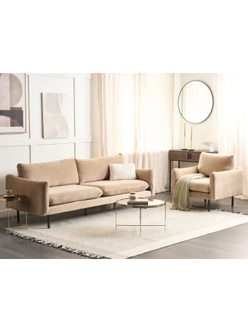 Beliani 2-tlg Sitzgruppe VINTERBRO in Beige/Schwarz