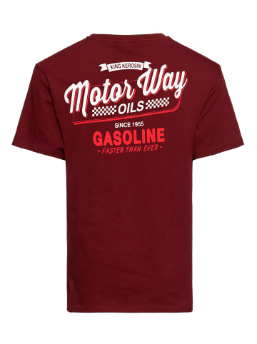 King Kerosin King Kerosin Classic T-Shirt Motorway Oils in rot