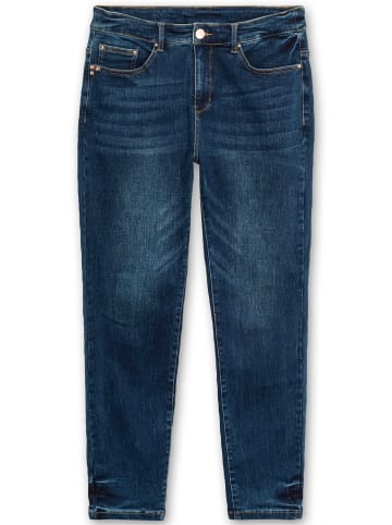 sheego Stretch-Jeans in dark blue denim