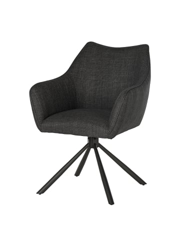 home24 home24 Armlehnenstuhl im modernen Stil in Anthrazit