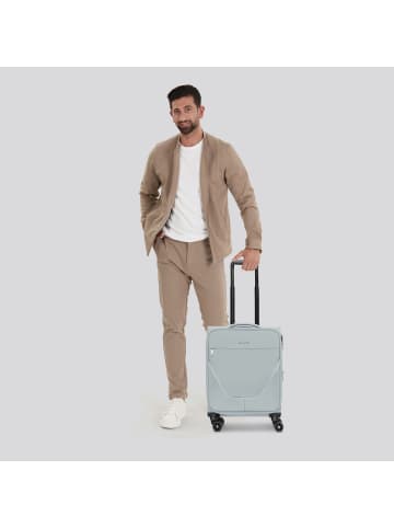 Stratic taska 4-Rollen Kabinentrolley S 55 cm mit Dehnfalte in grey