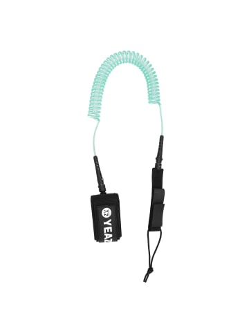 YEAZ NUI sicherheitsleine/leash für sup in transparent / türkis