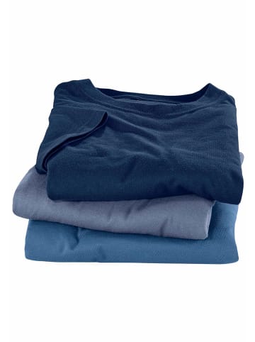 H.I.S Muscleshirt in dunkelblau, mittelblau, blau