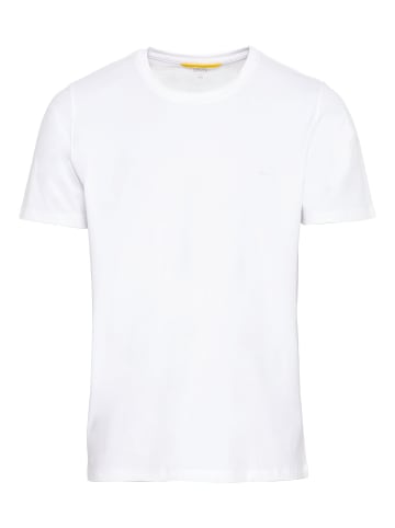 Camel Active T-Shirt aus reiner Baumwolle in Weiß