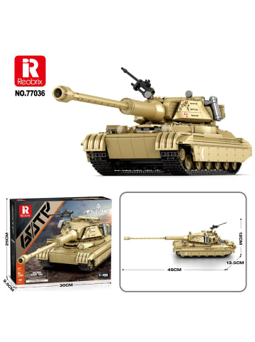 COFI 1453 Reobrix 77036 60TP Twardy Panzer Klemmbaustein Set 1128 Teile in Mehrfarbig