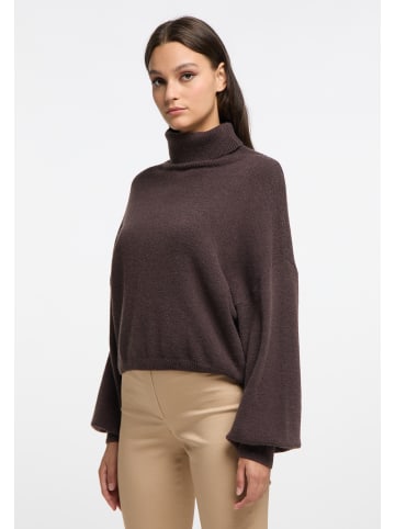 VINAJA Women Strick Rollkragenpullover in Braun
