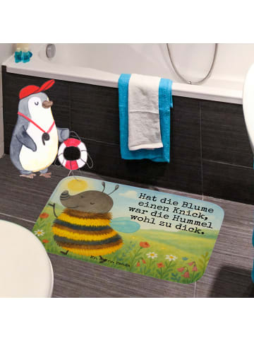 Mr. & Mrs. Panda Badvorleger Hummel flauschig Design mit Spruch in Weiß