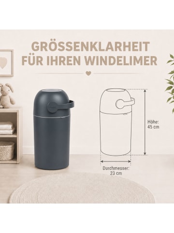 Kinderhaus Blaubär Magic Majestic Windeleimer TOP in Graphite