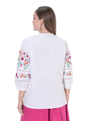 Ulla Popken Bluse in schneeweiß