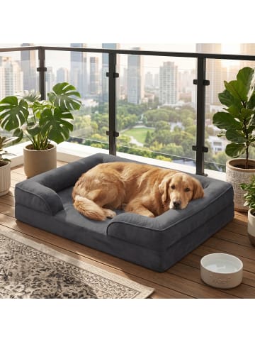 Feandrea Hundebett Blomfy in Dunkelgrau - (B)112 x (H)17 x (T)81 cm