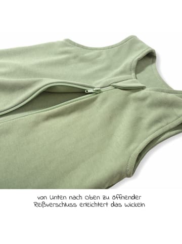 Makian Baumwoll-Schlafsack - Interlock - Olive in gruen
