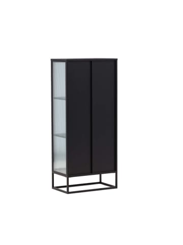 ebuy24 Vitrinenschrank Garis Schwarz 70 x 40 cm