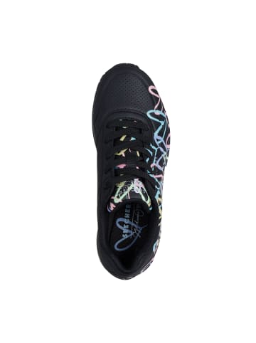 Skechers Sneaker UNO - SPREAD THE LOVE in black/Turquois
